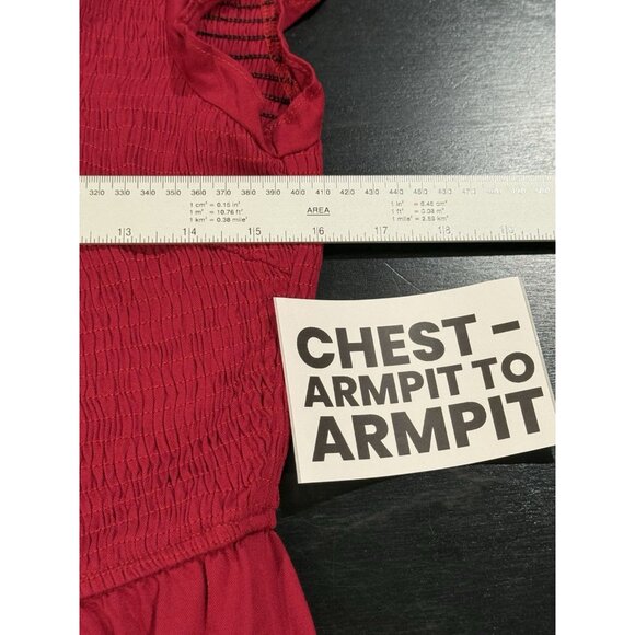 NWT PrettyGarden Summer Flowy Maxi Dress Cap Sleeve V-Neck Smocked Womens Large - Picture 11 of 13